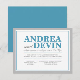 Invitation Cartons d'invitation pour réception de mariage Gra