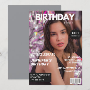 Invitation Cartons d'invitation pour ses 13 ans Couverture de