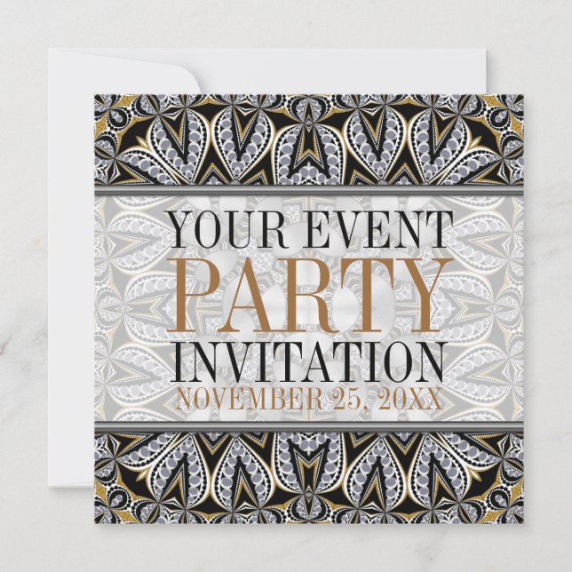 Invitation Cartons d'invitation pour soirée cocktail pour adu (Devant)