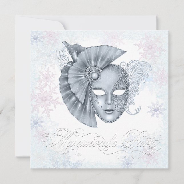Invitation Cartons d'invitation pour Soirée Masquée de Pays d (Devant)