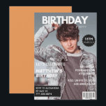 Invitation Cartons d'invitation pour son 18e anniversaire Mag<br><div class="desc">Photo de carton d'invitation pour son 18e anniversaire Magazine Cover</div>