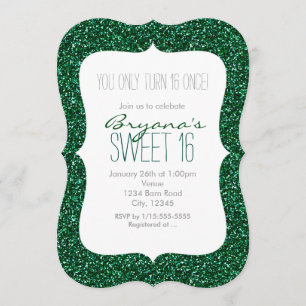 Invitation Cartons d'invitation pour un Sweet 16 d'anniversai