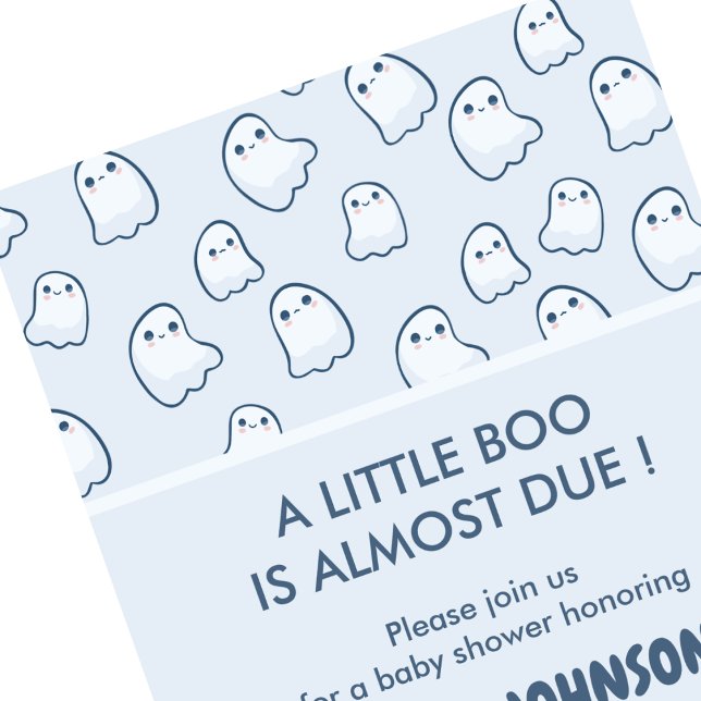 Invitation Cartons d'invitation pour une baby shower Hallowee (Halloween-baby-shower-invitations-little-boo-1)