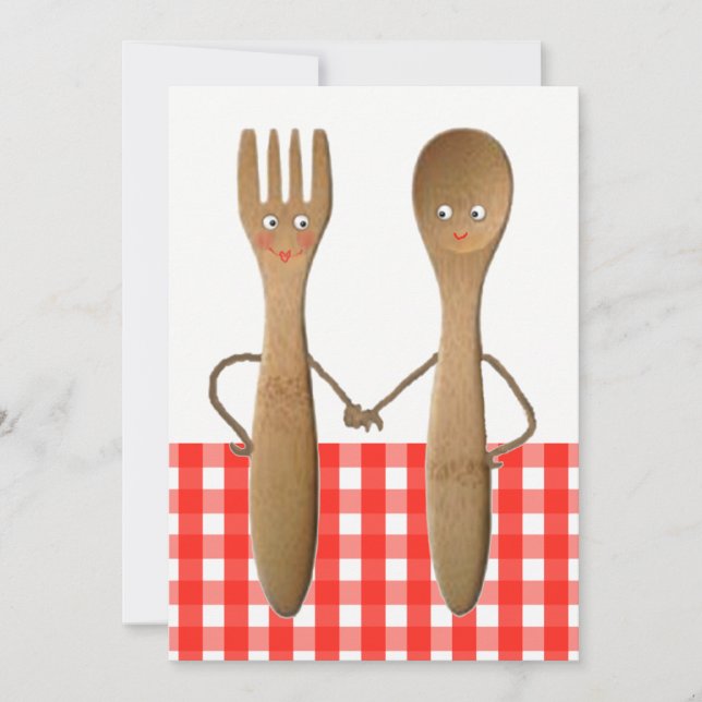 Invitation Cartons d'invitation pour une douche de mariage d' (Devant)