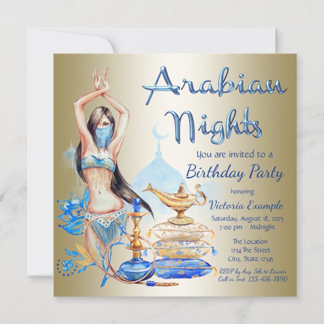 Invitation Cartons d'invitation pour une fête d'anniversaire  (Devant)