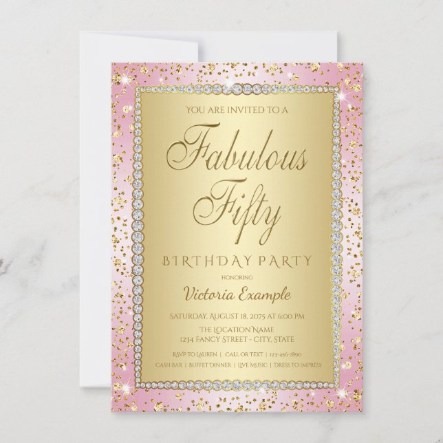 Invitation Cartons d'invitation pour une fête d'anniversaire  (Devant)