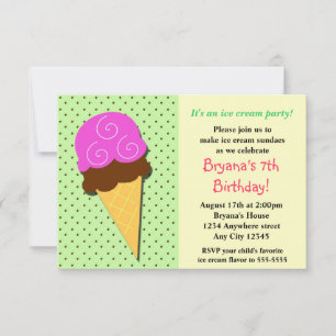 Invitation Cartons d'invitation pour une fête d'anniversaire 