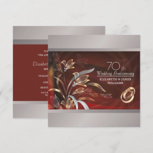 Invitation Cartons d'invitation pour une fête de 70 ans de ma