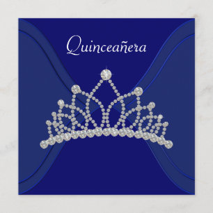 Invitation Cartons d'invitation Quinceanera Royale Bleu Diama
