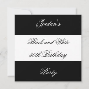 Invitation Cartons d'invitation Soirée Style Noir & Blanc