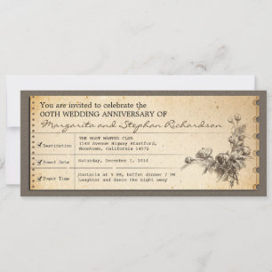 Invitation Cartons d'invitation typographiques d'anniversaire