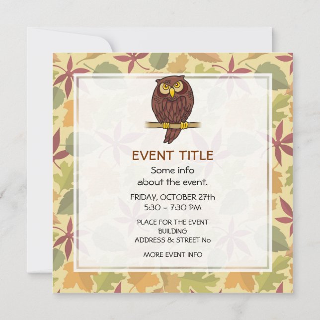 Invitation Cartoon de hibl (Dos)