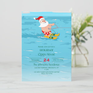 Invitation Cartoon Santa Claus la navigation