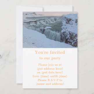 Invitation Cascade de Gullfoss en Islande