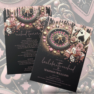Invitation Casino Bachelorette Luxe & Itinéraire