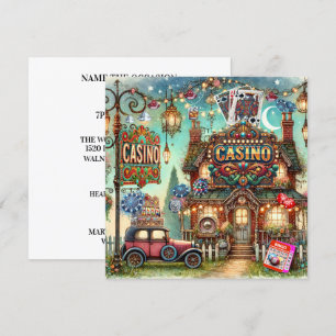 INVITATION CASINO. CARTES. BINGO