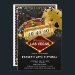 Invitation Casino Las Vegas Anniversaire fête Black Gold<br><div class="desc">Casino Las Vegas Anniversaire fête Black Gold Design. Les produits correspondants peuvent être trouvés dans Casino Party Collection. Si vous avez des questions,  n'hésitez pas à me contacter.</div>
