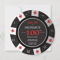 Casino Las Vegas Poker Chip 100e anniversaire