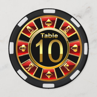 Invitation Casino Maria Vegas table numéro 10
