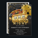 Invitation Casino Night Anniversaire Fête Black Gold<br><div class="desc">Casino Night Party Black Gold Design. Les produits correspondants peuvent être trouvés dans Casino Party Collection. Si vous avez des questions,  n'hésitez pas à me contacter.</div>
