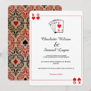 Invitation Casino Poker   Mariage Vegas