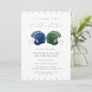Invitation Casque de football conjoint pour frère Touchdown p
