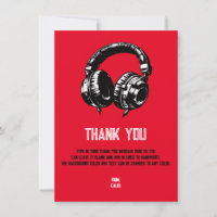 Casque de musique noire Danse DJ Anniversaire Merc