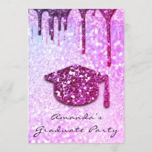 Invitation Casquette 3D Holographe Parties scintillant de la