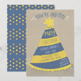 Invitation Casquette d'anniversaire