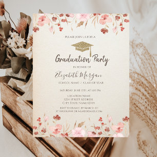 Invitation Casquette de la Parties scintillant de prairie aqu