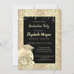 Invitation Casquette Gold Grad, Boule Disco, Séquences de vio