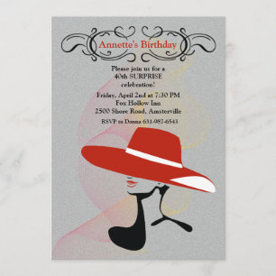 Invitation Casquette rouge