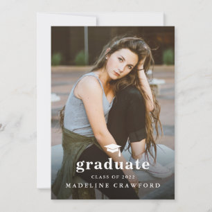 Invitation Casquette simple avec diplôme de type 2 Photo