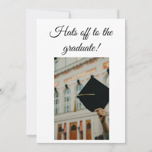 Invitation Casquettes à l'extérieur et tenu haut diplôme Cart