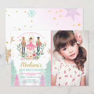 Invitation Casse-noisette Anniversaire Fille Ballet Fille Sug