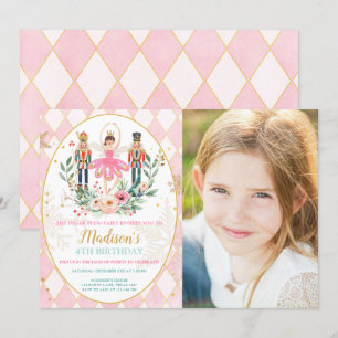 Invitation Casse-noisette Anniversaire Fille Ballet Fille Sug