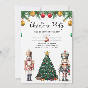 Invitation Casse-Noisette de Noël isolé