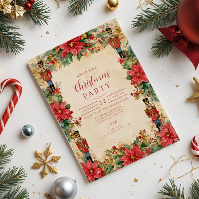 Invitation Casse-Noisette de Noël Vintage (Créateur téléchargé)