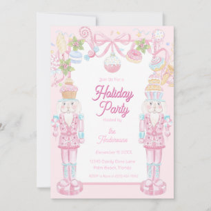 Invitation Casse-noisette pastel douce fête de Noël Party
