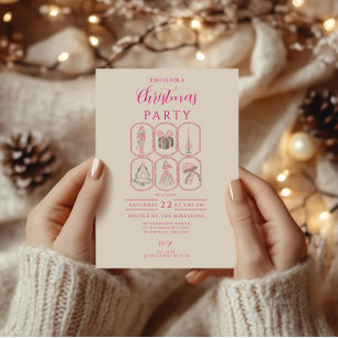 Invitation Casse-Noisette Rose Coquette Noël