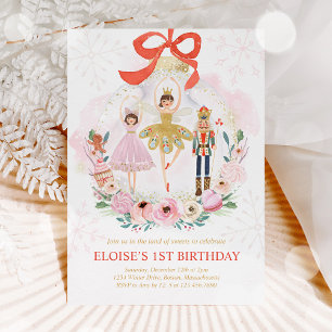 Invitation Casse-Noisette Terre De Sucres Sucre Plum Fée Roug