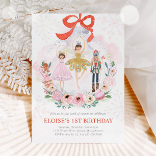 Invitation Casse-Noisette Terre De Sucres Sucre Plum Fée Roug