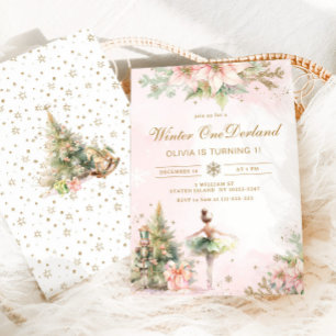 Invitation Casse-Noisette Winter Onederland 1er anniversaire
