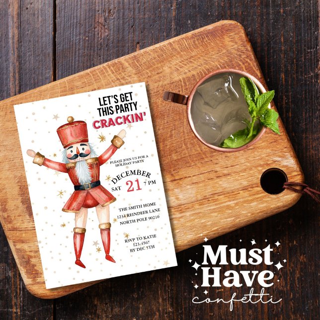 Invitation Casse-noisettes de Noël, on va faire craquer cette (Créateur téléchargé)