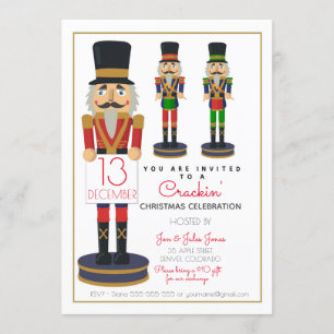 Invitation Casse-noix de charité pour Noël, levée de fonds PT