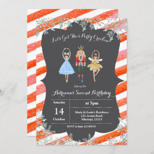 Invitation Casse-noix d'invitation d'anniversaire de parties