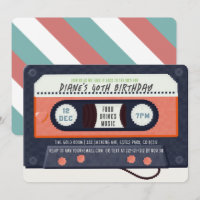 Cassette des années 80 Musique Rouge Anniversaire