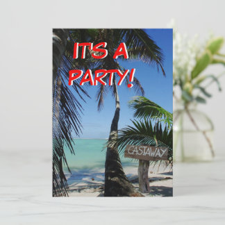 Invitation Castaway Party 2