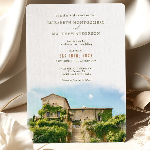 Invitation Castello di Petrata Assisi Italie Mariage