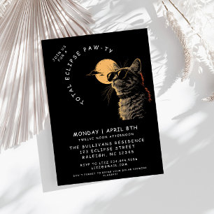 Invitation Cat 2024 Total Solaire Eclipse Viewing Party